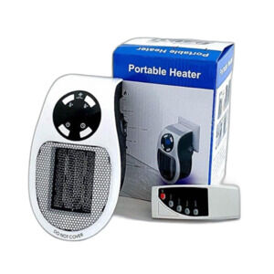 Portable Electric Heater with Remote 500watt Personal Heater White